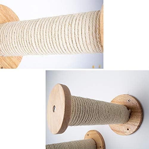 La La Pet® 3Pcs Wood Cat Scratching Post Cat Shelf Board Floating Cat Perch Cat Climber Cat Scratcher Wall Cat Furniture Cat Climber Bed Tower Tree