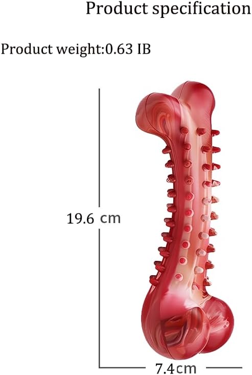 Indestructible Dog Chew Toys for Aggressive Chewers-Durable Rubber Toy for Large MediumSmall Dogs, Interactive Puppy Teething Chewer (Fit for Medium to Large Dogs)