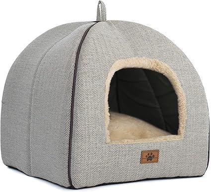Cat Bed for Indoor Cats - Cat Cave Bed Cat House Cat Tent with Removable Washable Cushioned Pillow, Soft Kitten beds,Cat Beds & Furniture, for Small and Medium Pet Bed