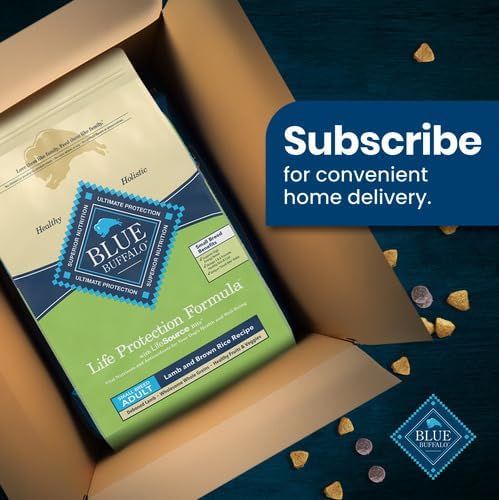 Blue Buffalo Life Protection Formula Natural Adult Small Breed Dry Dog Food, Lamb and Brown Rice 5-lb Trial Size Bag
