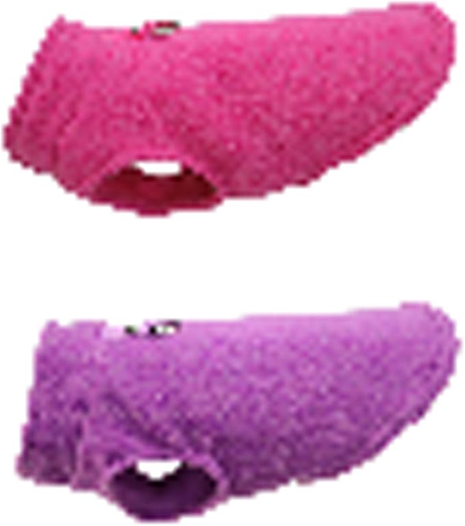 2 Pieces Fleece Dog Sweaters for Small Dogs Girl, with Leash Ring, Warm Pet Sweater Fall Winter Thick Clothes Coat for Chihuahua, French Bulldog, Dachshund,XL
