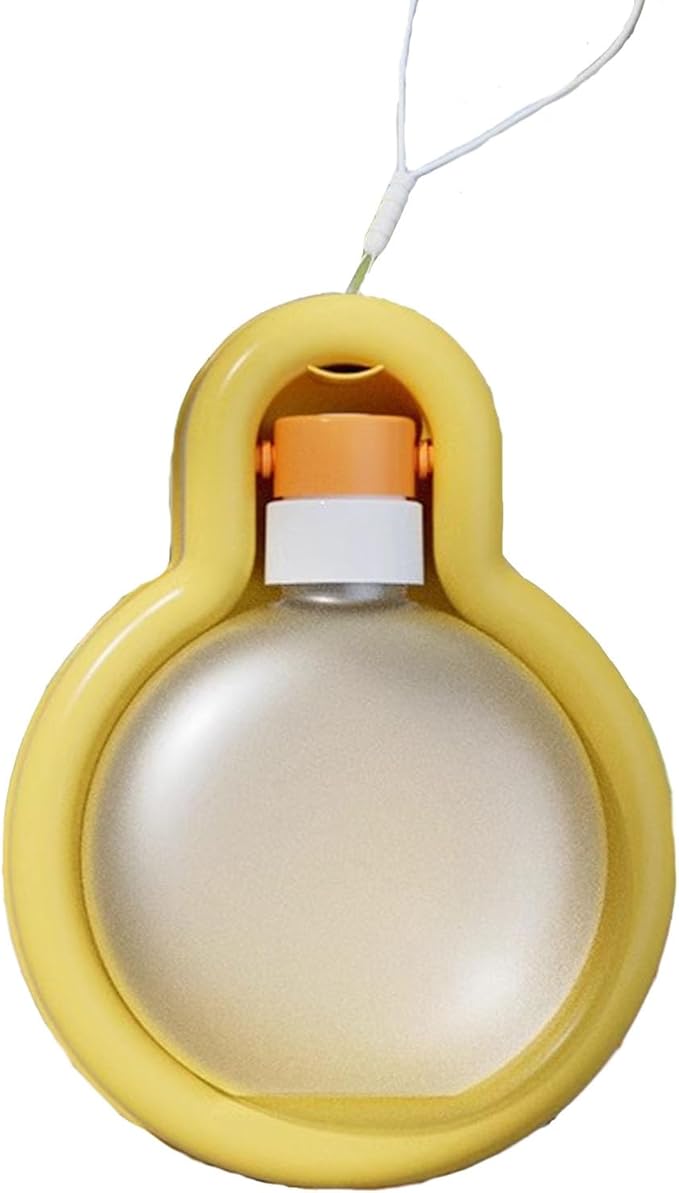 17OZ Portable Foldable Pet Dog Walking Water Bottle, Pet Travel Water Dispenser for Outdoor Walking, Hiking, and Travel Gravity Water Kitten Drinker(Yellow)