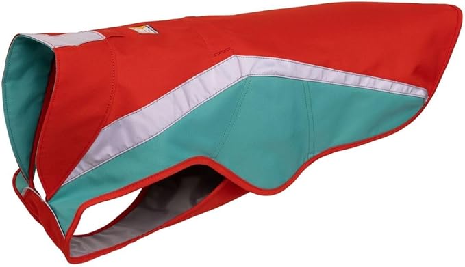 Ruffwear, Lumenglow High-Vis Dog Jacket, High-Visibility Protection for Day and Night, Blaze Orange, XX-Small