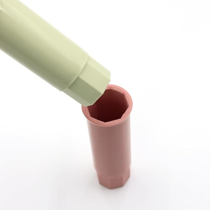 NACOCO Pet Standing Water Dispenser - Cat Dog Standing Bowl with Detachable Pole Automatically Feeding Water Height Adjustable(Grey/Grey Pink/Green Grey Adjustable Rods)