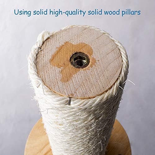 La La Pet® Wood Cat Scratching Post Cat Shelf Board Floating Cat Perch Cat Climber Cat Scratcher Wall Cat Furniture Cat Climber Bed Tower Tree, Single