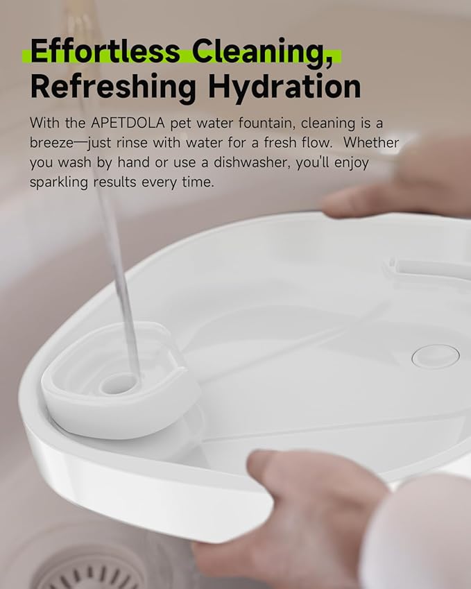 Wireless Dog Water Fountain with 16 Filter, Battery Operated Dog Water Dispenser with Motion Sensor, 237 oz/ 7L Cordless Fountain Water Bowl for Large Dogs, Cats( Replacement Filter for 4 Months