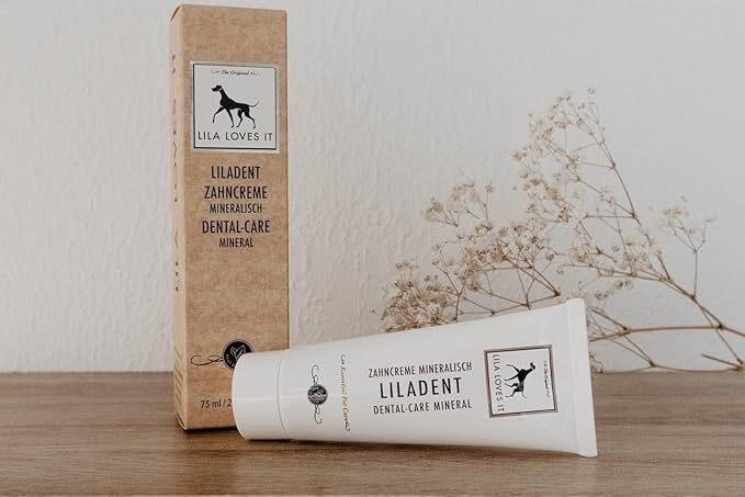 Toothpaste for Dogs - Natural Tooth Cleaning with Coconut Oil, Turmeric & Papaya Extract, Gentle & Effective, for Plaque, Tartar & Bad Breath, LILADENT Dental-Care Mineral by LILA LOVES IT, 75 ml