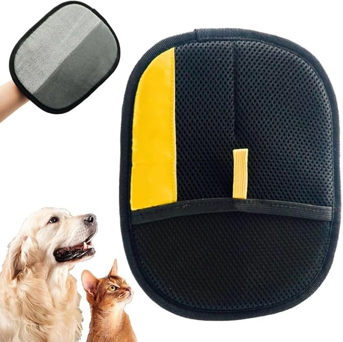 MYY Pet Hair Removal Glove, Electrostatic Pet Hair Removaler Gloves for Cats & Dogs, Furniture, Couch, Carpet, Car Seat, Clothing and Bedding, Pet Grooming Tool Upgraded Version