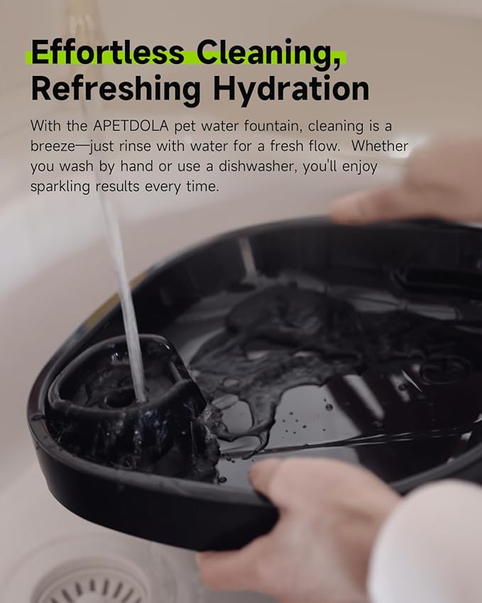 Wireless Dog Water Fountain with 40 Filters,Battery Operated Dog Water Dispenser with Motion Sensor, 237 oz/ 7L Cordless Fountain Water Bowl for Large Dogs Cat(Replacement Filter for 10 Months)