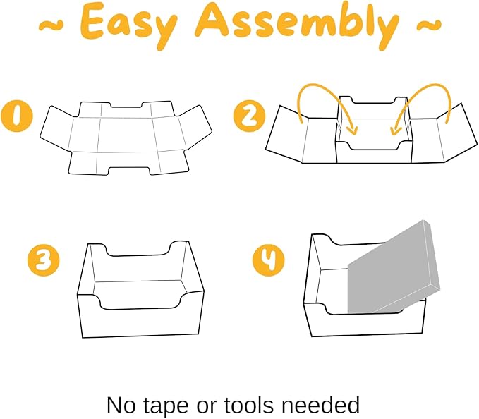 Hide & Scratch Heavy Duty Cardboard Cat Scratcher Box and Cat Bed with Refillable Double-Sided Cardboard Scratch Pad for Indoor Cats (2 Cat Pack (Dark Grey)