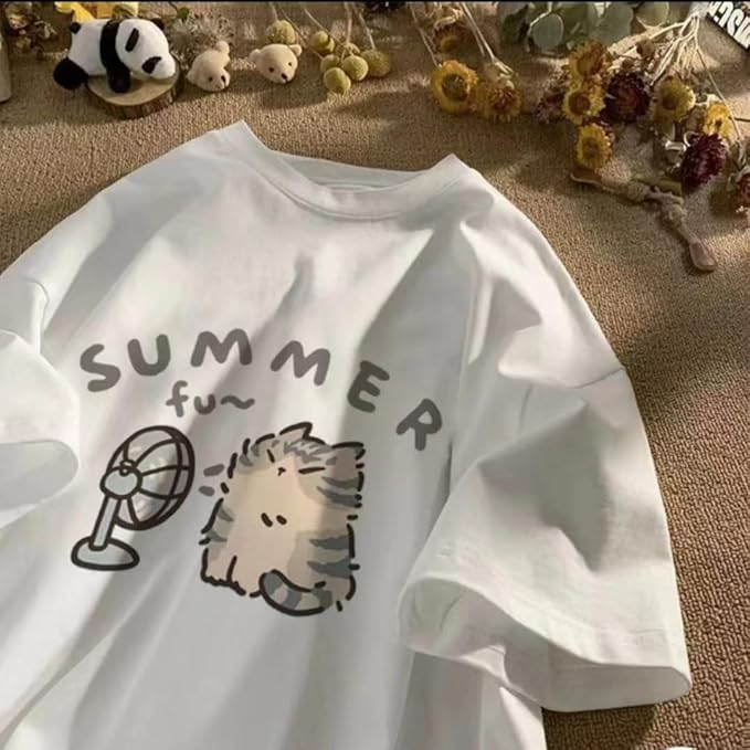 Graphic Tees Y2k Summer Tops 2024 Grunge Basic Tees for Women Y2k Shirt Streetwear Short Sleeve Shirts