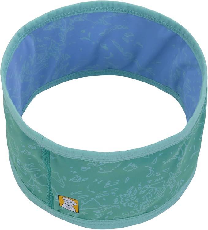 Ruffwear, Swamp Cooler Dog Neck Gaiter, Evaporative Cooling Gear for Hot Weather, Aurora Teal/Heliotrope Purple, Small