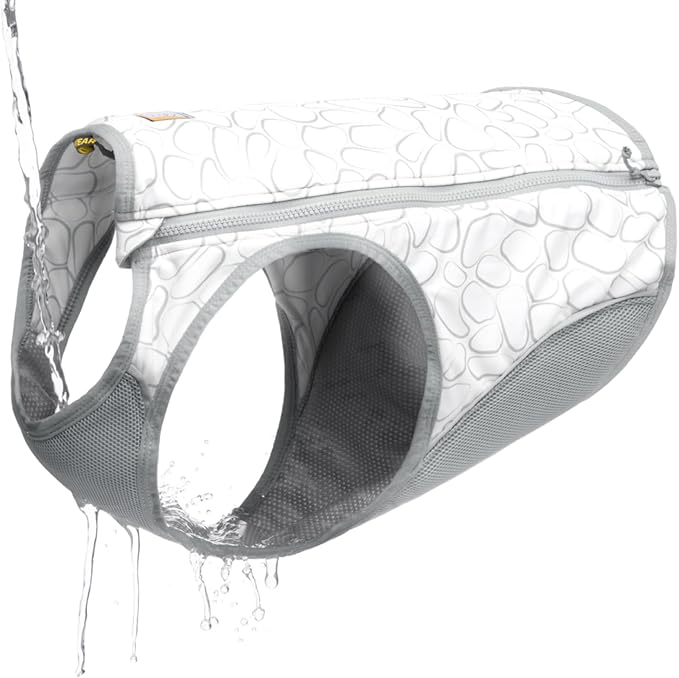 Ruffwear, Swamp Cooler Zip Dog Vest, Evaporative Cooling for Hot Weather, Graphite Gray, Medium