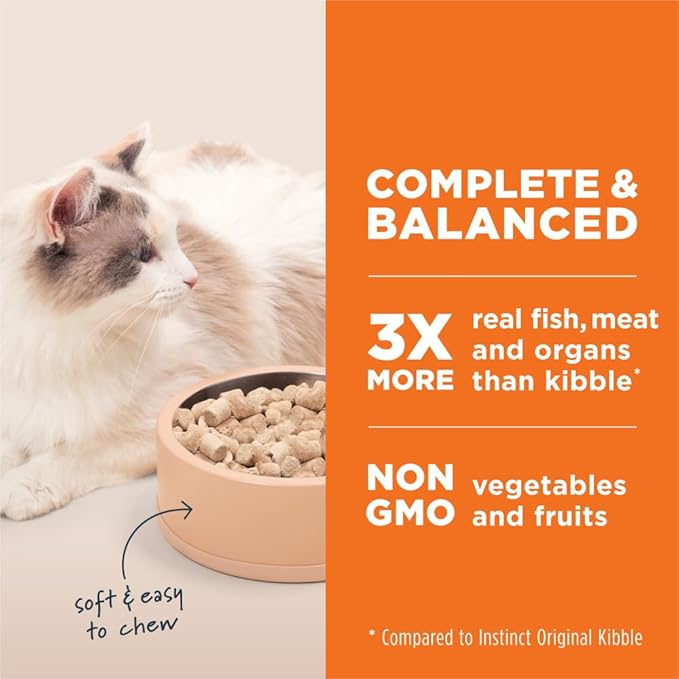 Instinct Raw Meals Freeze-Dried Pollock Cat Food, 9 oz. Bag