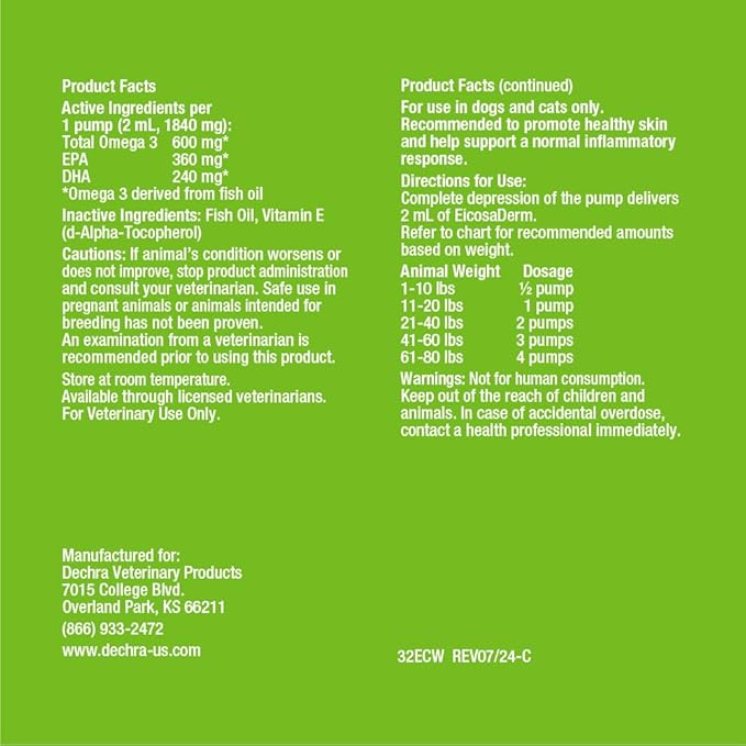 Omega 3 Liquid for Dogs and Cats, 32 oz