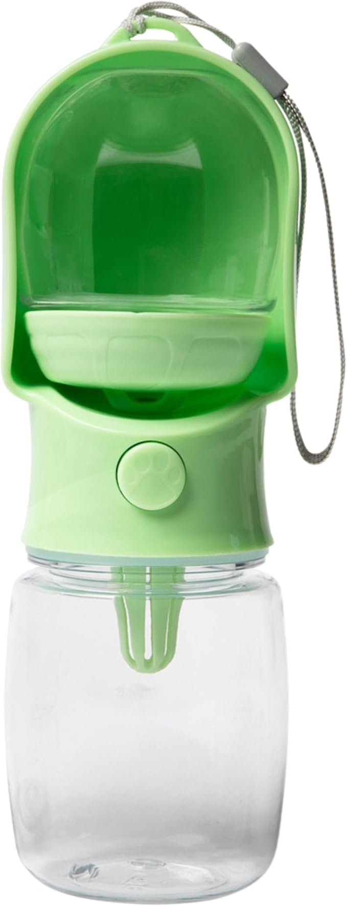 Leak Proof Portable Dog Water Bottle with Bowl – Travel Pet Water Dispenser for Walking & Hiking – Food Grade Plastic – Choose from 3 Colors (Green, 320 ml)