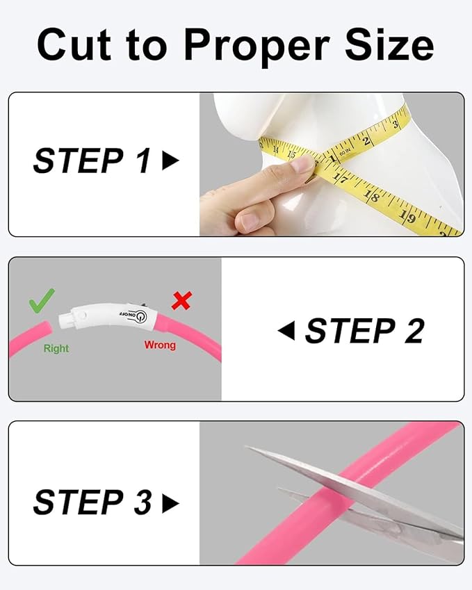 Joytale Light Up Dog Collar, Rechargeable Rainproof LED Collar for Night Walking Safety, Soft Silicone Glow in The Dark, Suitable for Small Medium Large Dogs, HotPink