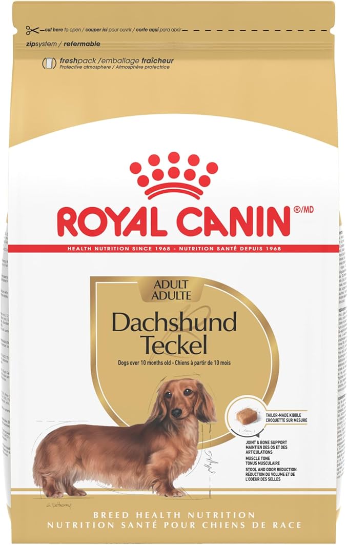 Royal Canin Dachshund Adult Breed Specific Dry Dog Food, 10 Lb bag