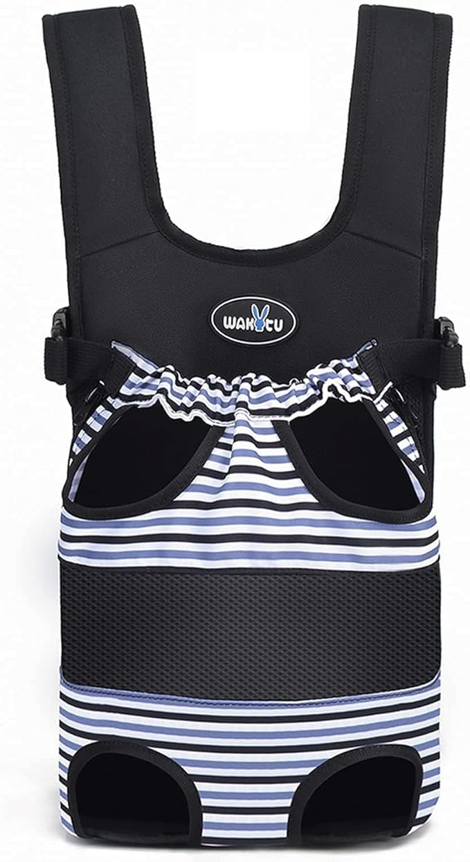 Dog Front Carrier Backpacks for Small Dogs, Legs Out Pet Carrier Sling Backpack with Adjustable Padded Ventilated Shoulder Straps, Easy-Fit for Traveling Hiking Camping,Medium