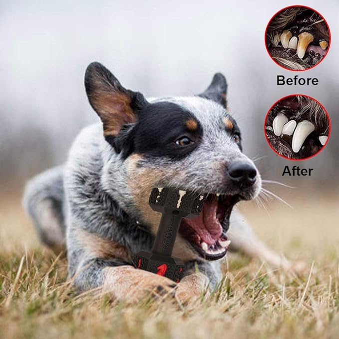 Dog Chew Toys for Aggressive Chewers,Food Grade Non-Toxic Dental Pet Toy,Tough Durable Indestructible Dog Toys for Medium Large Dogs.Black.