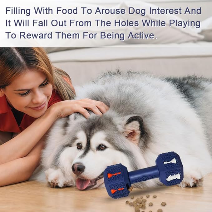 Dog Chew Toys for Aggressive Chewers,Food Grade Non-Toxic Dental Pet Toy,Tough Durable Indestructible Dog Toys for XSmall Dogs.Blue(5IB-8IB)