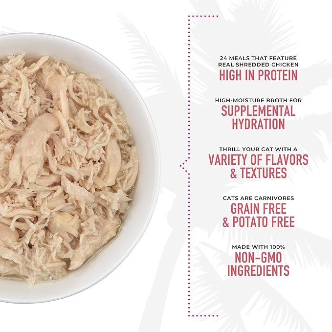 Tiki Cat® Wet Cat Food Mega Pack, Chicken Craves Variety Pack, 2.8 oz. Can (24 Count)