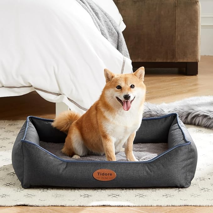 Orthopedic Dog Beds for Medium Large Dogs, Durable Egg Crate Foam Sofa Dog Bed wit Washable Removable Cover,Waterproof Lining and Nonskid Bottom,Pet Bed for Small Dogs