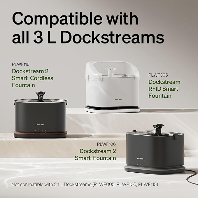 PETLIBRO Splash Shield for 3L Dockstream 2 Cat Water Fountain PLWF106 PLWF116 and PLWF305 Prevent Water Spills, Large top Radius, Easy to Remove & Clean