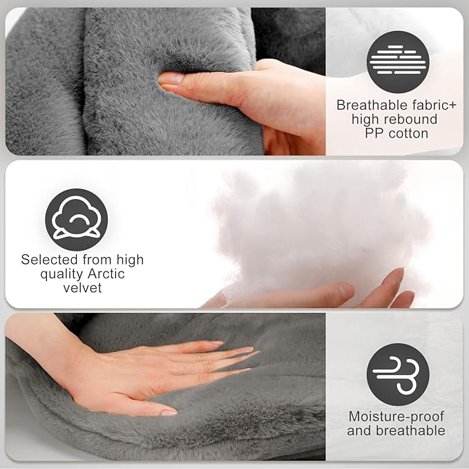 Cat Bed Cat Cave Self-Warming Cat Sleeping Bed Winter Soft Pet Bed Cozy Sleeping Cuddle for Indoor Cats Rabbit