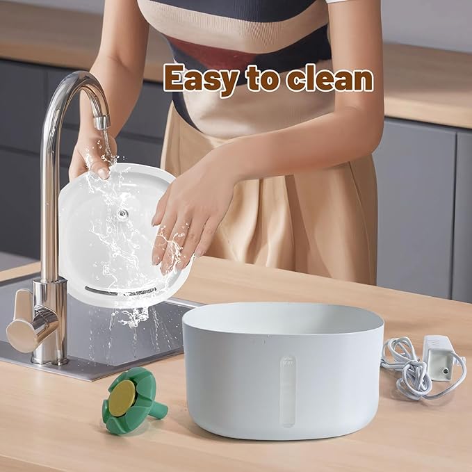 LIFFY Small Pet Water Fountain 2.6L Automatic Water Dispenser for Cats Dogs | Quiet Pump, BPA-Free Plastic, Energy-Saving | Continuous Fresh Flow with Easy-Clean Design & Multi-Layer Filtration