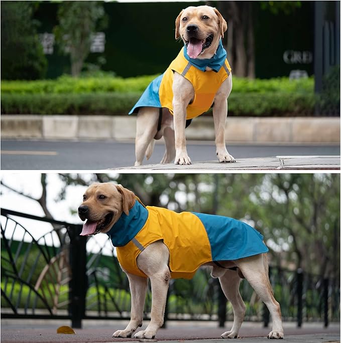 S Windproof Dog Winter Jackets - Outdoor Coats for Cold Weather & Rain, Waterproof with Leash Hole