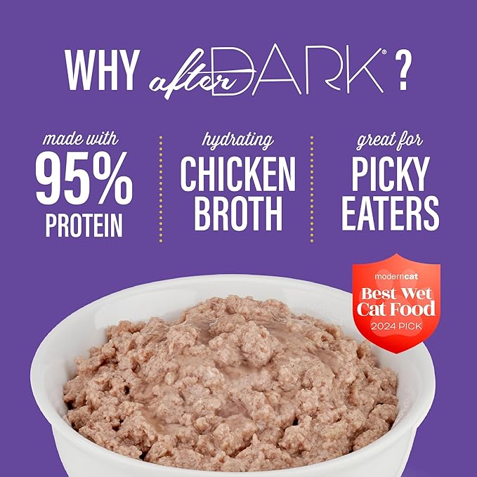 Tiki Cat After Dark Soft Pate, Chicken & Quail Egg, High-Protein Ingredients, Wet Cat Food for Adult Cats, 3 oz. Can (12 Count)