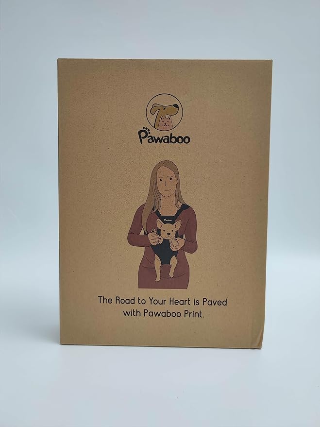 Pawaboo Pet Carrier Backpack, Adjustable Pet Front Cat Dog Carrier Backpack Travel Bag, Legs Out, Easy-Fit for Traveling Hiking Camping for Small Medium Dogs Cats Puppies, Medium, Blue & White Stripes