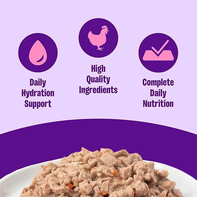 Wellness Complete Health Pate Adult Wet Cat Food, Natural, Protein-Rich, Grain Free, 3 Ounce, 24 Pack, (Chicken)