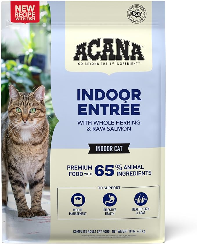 ACANA Indoor Entrée Fish Recipe Dry Cat Food 10lb Bag