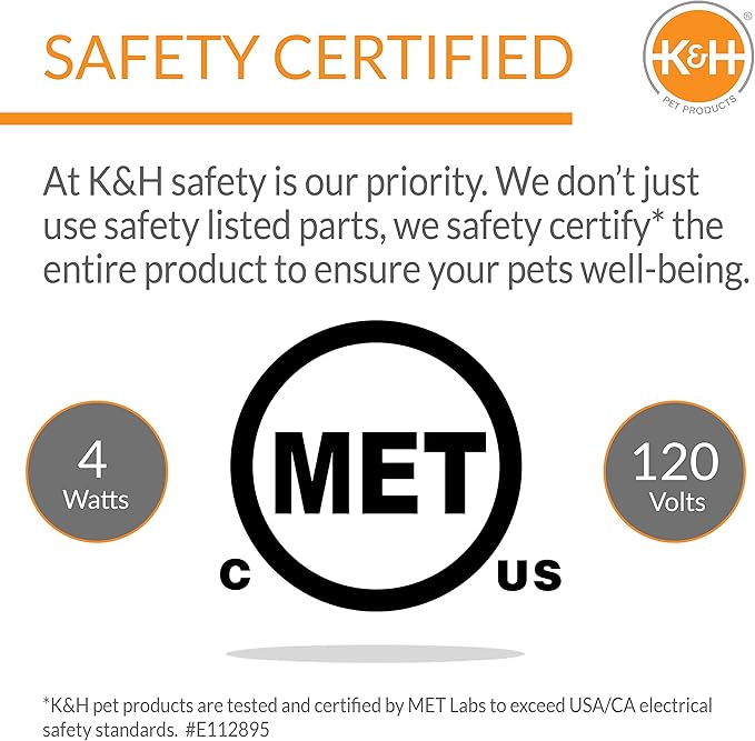 K&H Pet Products Thermo-Pet Nest Heated Cat Bed for Indoor Cats & Kittens, 2-in-1 Heated Cat Cave & Cuddler, Gray, Small 18 X 15 Inches