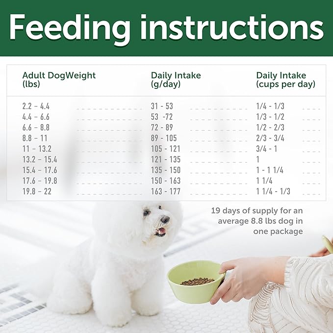 Nature's Protection Grain Free Dry Dog Food for Small Breed - High Protein Tear Stain Diet for Adult Dogs with Light Fur - Small Bites Kibble (Superior Care - Lamb, 3.3 lb)