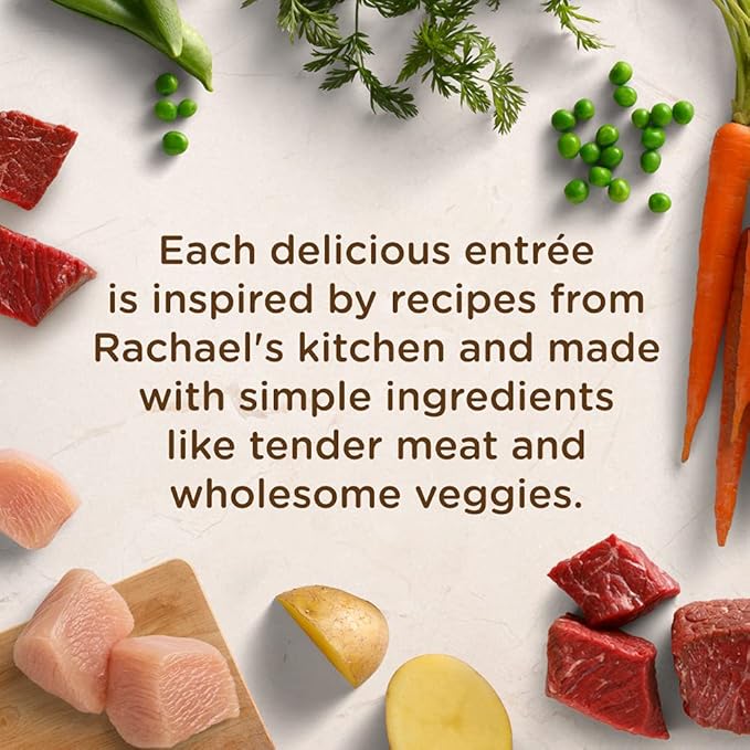 Rachael Ray Nutrish Wet Dog Food Variety Pack Hearty Recipes, 6-8 oz. Tubs, 2 Count