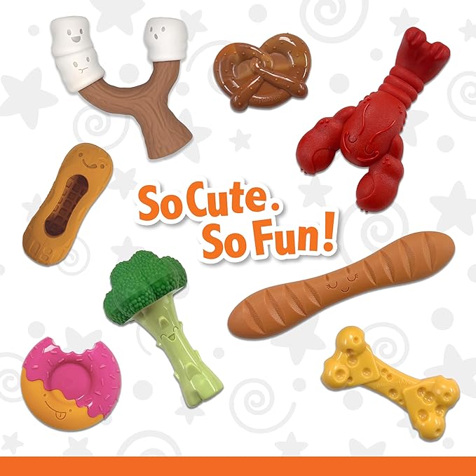 Nylabone Pretzel Power Chew Toy for Dogs, Dog Toys for Aggressive Chewers, Bacon & Peanut Butter Flavor, X-Large Dogs - 50+ lbs, 1 Count