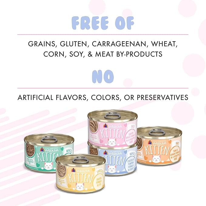 Weruva Kitten, Kitten Can Jam! Variety Pack, 3oz Can (Pack of 12)