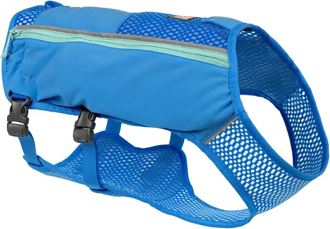 Ruffwear, Trail Runner Running Vest, with Hydration Bladder, Blue Pool, X-Small