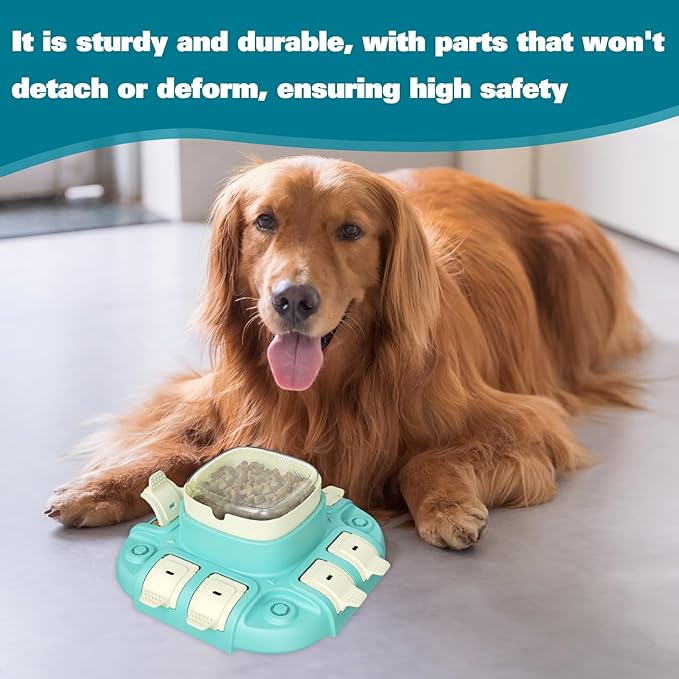 Dog Puzzle Toy,3 in 1 Food Dispenser Slow Feeder Treat Puzzles Bowl