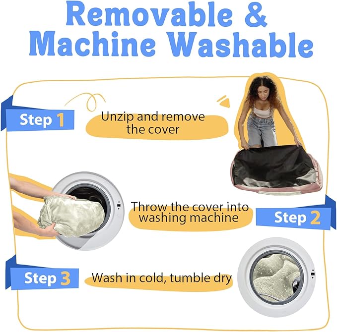 Orthopedic Washable Large Dog Bed - Dog Beds Large Sized Dogs with Removable Cover Waterproof Orthopedic Pet Bed XL Dogs Beds with Bolster