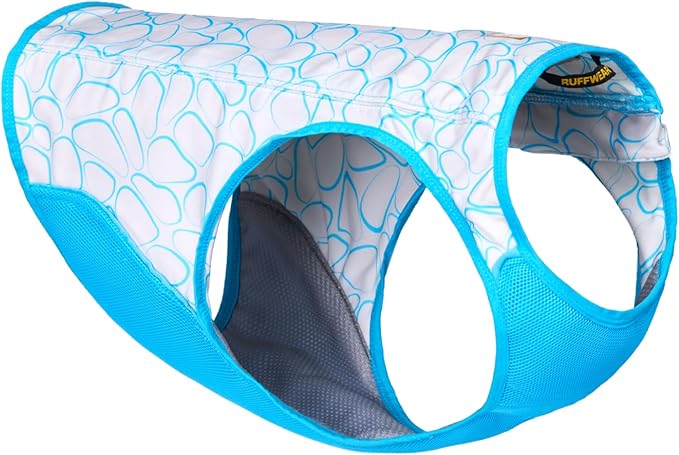 Ruffwear, Swamp Cooler Zip Dog Vest, Evaporative Cooling for Hot Weather, Biolumin Blue, X-Small