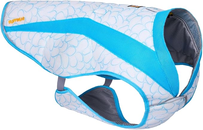 Ruffwear, Swamp Cooler Dog Vest, Evaporative Cooling for Hot Weather, Compatible with Most Harnesses, Biolumin Blue, Large