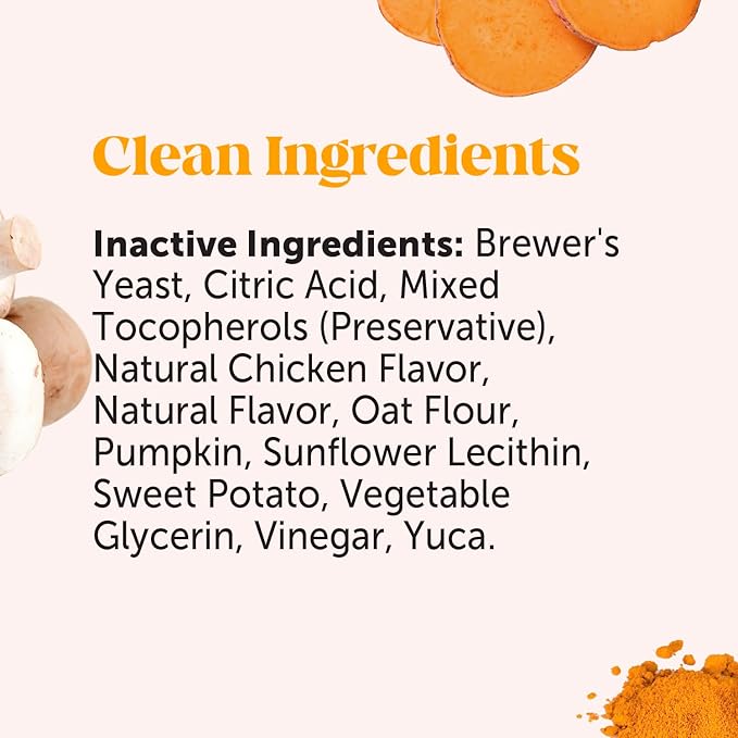 Dog Allergy Itch Relief - Maximum Strength Itch Supplement with Probiotics for Dogs - Immune Support & Skin Relief for Seasonal Allergies - Natural Itchy Skin Paw Relief - (Chicken, 90 Ct)