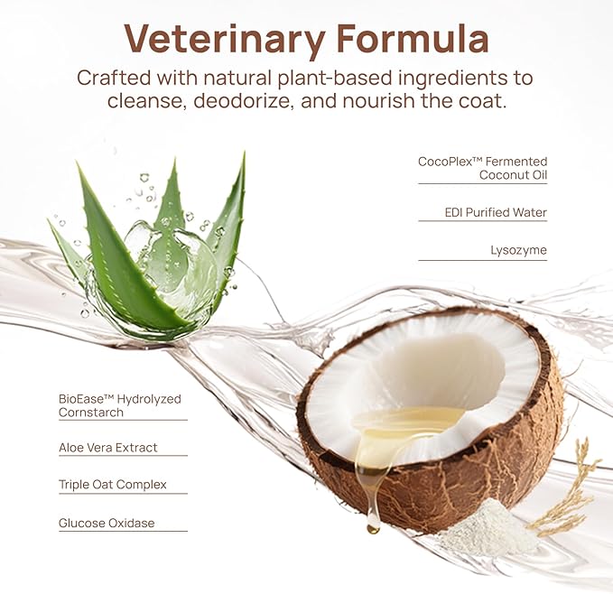 HICC PET Dog and Cat Grooming Wipes Upgrade - All Natural Dog Bath Wipes Cleaning Deodorizing, Hypoallergenic, No-Rinse Pet Gloves Wipes for Face, Teeth, Fur, Paws, Butt - Daily Care and Travel