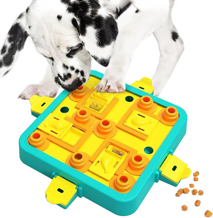 Dog Puzzle Toy, Level 3 in 1 Interactive Dog Toys for Boredom, Funny Cognitive Dog Toy for IQ Training Brain Stimulating Games, Treat Dispensing Toy for Smart Large Medium Smart Dogs
