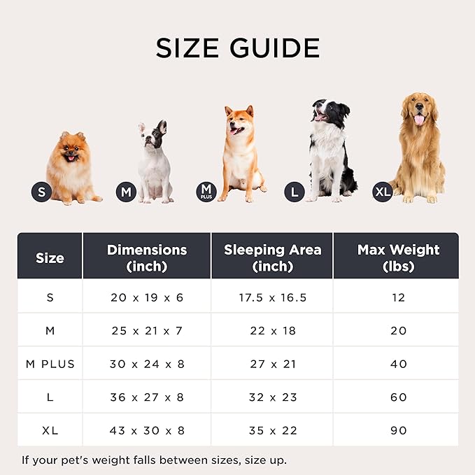 Bedsure Washable Dog Bed for Medium Dogs - Cute Furry Puppy Beds, Rectangle Orthopedic Corduroy Fleece Pet Beds with Removable Zipper Cover, 20x19x6inches, Blue