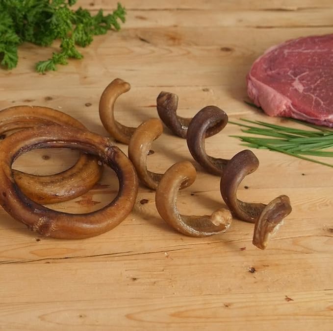 Pawstruck All-Natural 6" Bully Stick Springs for Dogs - Fun, Challenging, Rawhide-Free, 100% Beef, Single Ingredient Chew Bones - Fully Digestible, Low Odor - 3 Pack - Packaging May Vary